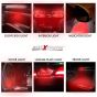 Allextreme BAY15D 1157 LED Parking Bulb 5W Universal Ultra-Bright Brake Tail Light for Car (Red, 2 Pcs)