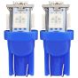 Allextreme EX5P001 T10 Led Parking Light 5 SMD Car Interior Pilot Licence Plate Dome Bulb for Bike/Motorcycle and Cars (Blue, 1W)