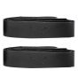 Allextreme EXNHGL1 PU Leather Handlebar Grip Tape, Non-Slip EVA Foam, Durable, Weather Resistant, Waterproof Accessory for Car & Bike (2 Pcs, Black)