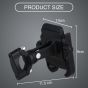 Allextreme EXHMU01 Handle Bar Mount Mobile Cell Phone Holder Cradle Stand 360 Rotation for Motorcycle and Bike (Black)