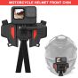 Allextreme ALLEX0A Motorcycle Helmet Front Chin Mount Strap Foldable Holder Compatible for GoPro Hero 10 9 8 7 6 5 Osmo Insta 360 Accessories Cellphone and Action Camera
