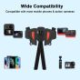 Allextreme ALLEX0A Motorcycle Helmet Front Chin Mount Strap Foldable Holder Compatible for GoPro Hero 10 9 8 7 6 5 Osmo Insta 360 Accessories Cellphone and Action Camera