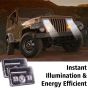 Allextreme EXSS01S LED Headlight Lamp Universal Waterproof Off Road Driving CREE LED Fog Light for Bike, Jeep and Cars (White, Pack - 1)