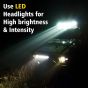 Allextreme EXSS01R 3 LED Headlight Lamp Universal Waterproof Off Road Driving CREE LED Fog Light for Bike, Jeep and Cars (PACK - 1)
