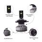 AllExtreme EXSRS2 H4 LED Headlight Bulb with Cooling Fan 36W Head lamp Conversion Kit for Bike Car SUV and Motorcycles (PACK - 2)