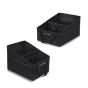 Allextreme Trunk Organizer Backseat Large Anti-Slip Multi-Compartment Foldable Storage Utility Tool Space Saver Bag for Cars, SUVs & Trucks, Black (EX-IT-05)