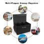 Allextreme EX-IT00 Trunk Organizer with Multi-Compartment, Backseat Organizer, Collapsible Anti-Slip Storage Utility Tool for Space Saver for Cars, SUVs & Trucks (Black, 6 Pockets)