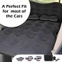 Allextreme M1 Multifunctional Inflatable Car Bed Mattress Universal Car Back Seat Travel Air Inflation with Two Air Pillows, Car Air Pump and Repair Kit (Black)