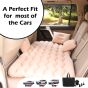 Allextreme A2 Multifunctional Inflatable Car Bed Mattress Universal Car Back Seat for Baby Travel Air Inflation with Two Air Pillows, Car Air Pump and Repair Kit (Beige)
