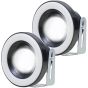 Allextreme EXSS2P Universal Car Projector LED Fog Light COB Halo White Angel Eye Rings for Cars (10W, 2 PCS)