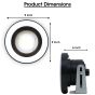 Allextreme EXSS2P Universal Car Projector LED Fog Light COB Halo White Angel Eye Rings for Cars (10W, 2 PCS)