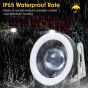 Allextreme EXSS2P Universal Car Projector LED Fog Light COB Halo White Angel Eye Rings for Cars (10W, 2 PCS)