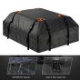 AllExtreme Rooftop Cargo Bag 15 Cubic Feet Foldable Water-resistant Travel Luggage Carrier for All Vehicles (Black)