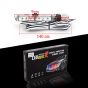 Allextreme EX3EX 4 LED Flash Strobe Lamp Police Emergency Warning Light for Motorcycle Cars and Bike (12W, Set of 4)