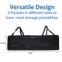 Allextreme IT-08 Trunk Organizer Backseat Large Anti-slip Storage Hanging Utility Tool Space Saver Bag for Cars, SUVs & Trucks (Black)