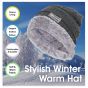 Allextreme Winter Beanie Cap Scarf Set Soft & Comfortable Thick Knitted Neck Warmer Biker Rider Climbing Sports Accessory for Men & Women