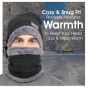 Allextreme Winter Beanie Cap Scarf Set Soft & Comfortable Thick Knitted Neck Warmer Biker Rider Climbing Sports Accessory for Men & Women