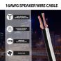 AllExtreme 16 Awg TPW (RD/FT) Speaker Wire for Home Audio System High-Performance Copper Wire with PVC Finishing, (90 Mtrs)