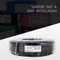 Allextreme Coaxial Cable RG-59 U with CCS (Copper Clad Steel) Good for CCTV Installation Security System Digital Coax Audio Cable- 60 Mtrs