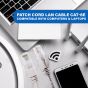 Allextreme Patch Cord LAN Cable Cat-6E Compatible with Computers & Laptops, High speed Cable Cord for Modem, Router (1 Mtr)