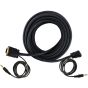 Allextreme VGA Cable With Audio Compatible Wire for Computer Monitor High Resolution Durable & Portable Cable Good for All Devices(10 Mtrs)