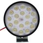 Allextreme EXF18L1 18 LED Round Fog Light Spot Beam Waterproof Pod Driving Work Lamp for Motorcycle and Cars (27W, White Light, 1 Pc)