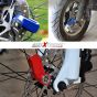 AllExtreme EXMDC1 Heavy Duty Disc Brake Lock Anti Theft Stainless Steel 8mm Pin Wheel Locking Security Lock for Bike and Motorcycle (Color may Vary)