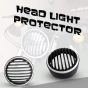 AllExtreme EXSTC1T 7 Inch PVC Headlight Grill Cover Bike with DRL LED Light for Motorcycle (Tricolor)