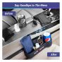 Allextreme EXSO02 Car Seat Gap Filler Leather PU Car Console Side Storage Organizer Seat Pockets Catch Caddy/Card Mobile Holder Storage Box (Black, 2 PC)