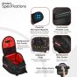 Allextreme EXFTB02 Magnetic Fuel Tank Bag with Rain Cover & Multi-pocket Storage Compartments Universal Fit Accessory for All Motorcycles Bike (1 Pc)
