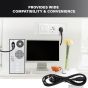 Allextreme Computer Cable CPU Power Cable Cord for Desktop PC, Monitor, SMPS, and Printer Long-lasting 0.5 Sqmm (1.8 Mtr)