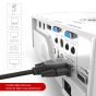 Allextreme Male to Male High Performance 15 Pin VGA Cable with Low Noise Support PC/Monitor/LCD/LED, Plasma, Projector (5 Mtrs)