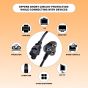 Allextreme Computer Power Cable CPU ISI Power Cable Cord for Desktop PC, Monitor, SMPS, and Printer Long-Lasting 1.8 Mtr