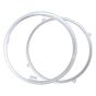 Allextreme Outer Ring for Headlight Trim Ring Heavy Duty Chrome Plated Head Lamp Cover compatible With Bullet Motorcycles