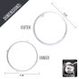 Allextreme Outer Ring for Headlight Trim Ring Heavy Duty Chrome Plated Head Lamp Cover compatible With Bullet Motorcycles