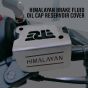 AllExtreme ALL-STD016 Front Disk Brake Cover Stainless Steel Fluid Oil Reservoir Cap Container Guard Long Lifespan & Durable Reborn Next Gen Classic Bike Tool Compatible with Himalayan (Silver)