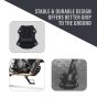 AllExtreme ALL-STD018 Bike Stand Extender Pad CNC Foot Side Kickstand Enlarger Extension Compact Support Plate Compatible with Hero Xpulse