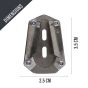 AllExtreme ALL-STD014 Bike Stand Extender Pad CNC Foot Side Kickstand Enlarger Extension Compact Support Plate with Durable for 2 Wheeler Vehicles Outdoor Parking Compatible with Bajaj Dominar