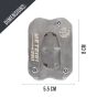 AllExtreme ALL-STD007 Bike Stand Extender Pad CNC Foot Side Kickstand Enlarger Extension Compact Support Plate Compatible with Royal Enfield Meteor 350
