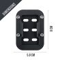 AllExtreme ALL-STD020 Bike Stand Extender Pad CNC Foot Side Kickstand Enlarger Extension Compact Support Plate Compatible with Royal Enfield Bullet GT 650