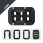 AllExtreme ALL-STD020 Bike Stand Extender Pad CNC Foot Side Kickstand Enlarger Extension Compact Support Plate Compatible with Royal Enfield Bullet GT 650
