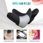 Allextreme PU Leather Car Neck Rest Pillows Headrest Cushions Set for all Cars Travel Seat (2 PCS)