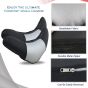 Allextreme PU Leather Car Neck Rest Pillows Headrest Cushions Set for all Cars Travel Seat (2 PCS)
