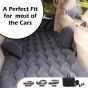 Allextreme A2 Multifunctional Inflatable Car Bed Mattress Universal Car Back Seat Travel Air Inflation with Two Air Pillows, Car Air Pump & Repair Kit (Black)