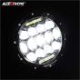 Allextreme 7inch Round Ring 13 LED Headlight with Turn Signal Lights for Jeep Wrangler (12-30V, 75W, Pack of 2)