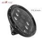 Allextreme 7inch Round Ring 13 LED Headlight with Turn Signal Lights for Jeep Wrangler (12-30V, 75W, Pack of 2)