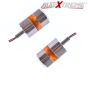Allextreme Stylist Handlebar End LED Turn Signal Indicator Light compatible for Bullet 350cc & 500cc (Amber Light, 2 PCS)