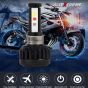 Allextreme Driving Headlamp Conversion Kit with H4 LED Chips with High/Low Beam for SUVs, Trucks, Sedans, Motorcycle (40W 3000LM, White, Blue, Red)