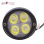 Allextreme EX4FSW2 4 LED Round Fog Light 7/8 Inch Handlebar Driving Head Lamp with Mirror Mount Handlebar Switch for Motorcycle (12W, White Light, 2 PCS)