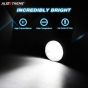 Allextreme EX4RNF1 9 LED Round Fog Light 4 Inch Waterproof Flood Lamp with Mounting Brackets for Motorcycle & Cars (27W, White Light, 1 PC)
